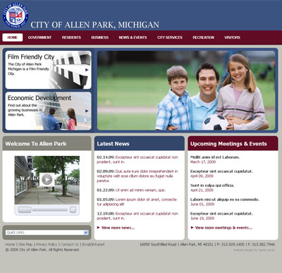 City of Allen Park Web Designer