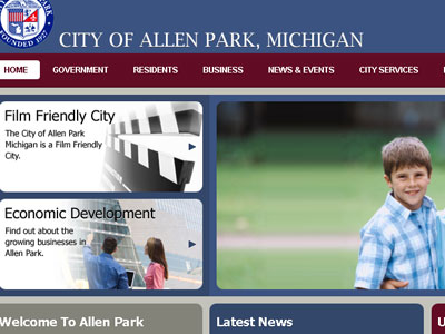 Web Designer for the City of Allen Park, Michigan
